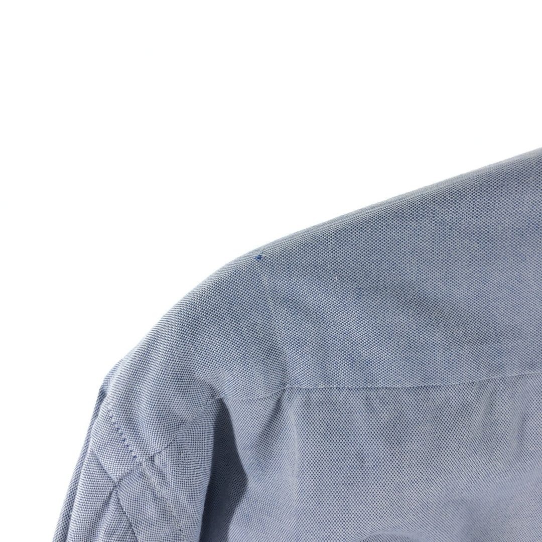 90'S Brooks Brothers MAKERS Long Sleeve Button Down Shirt Made in USA Men's Size L Vintage cotton Blue type light blue Vintage Second Hand