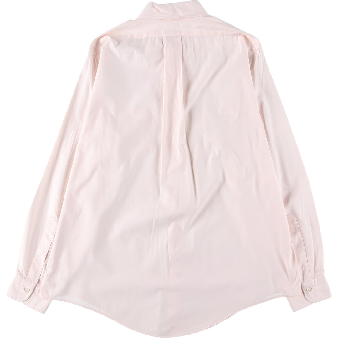 90'S Brooks Brothers MAKERS Long Sleeve Button Down Shirt Made in USA Men's M Size Vintage cotton pink type Vintage Second Hand