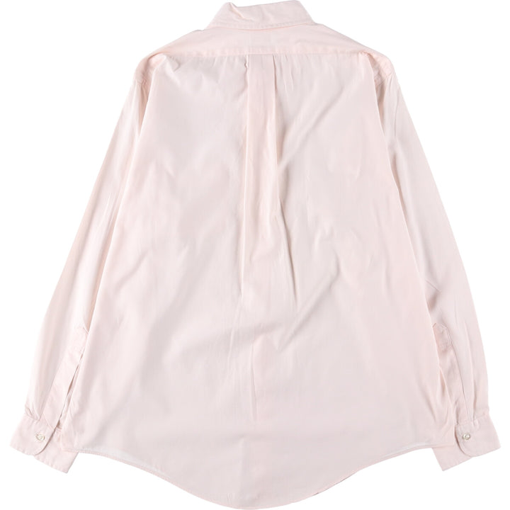 90'S Brooks Brothers MAKERS Long Sleeve Button Down Shirt Made in USA Men's M Size Vintage cotton pink type Vintage Second Hand
