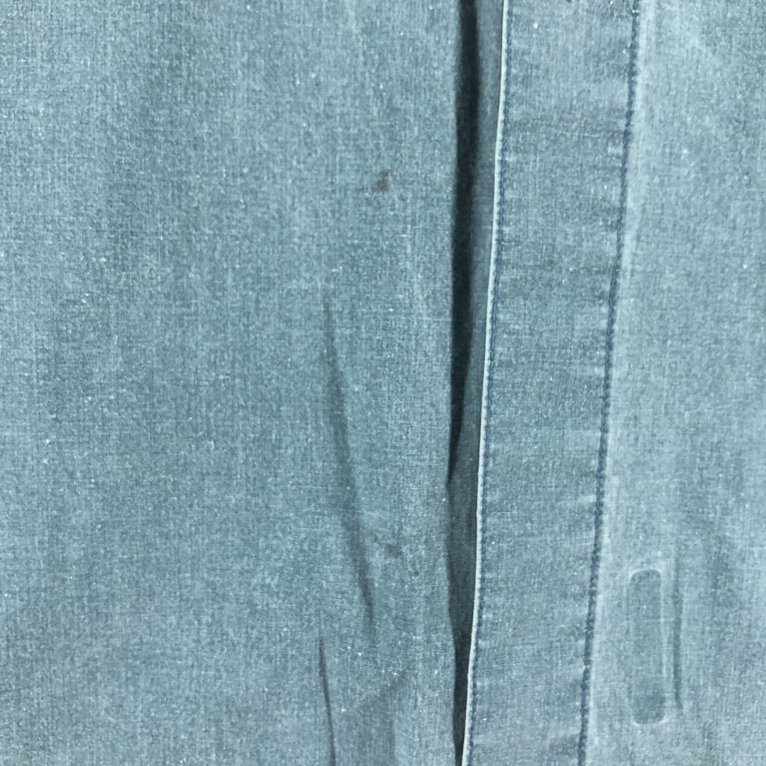 Vintage 1980'S Banana Republic long-sleeved cotton shirt, men's size XL cotton Blue type light blue Vintage Second Hand