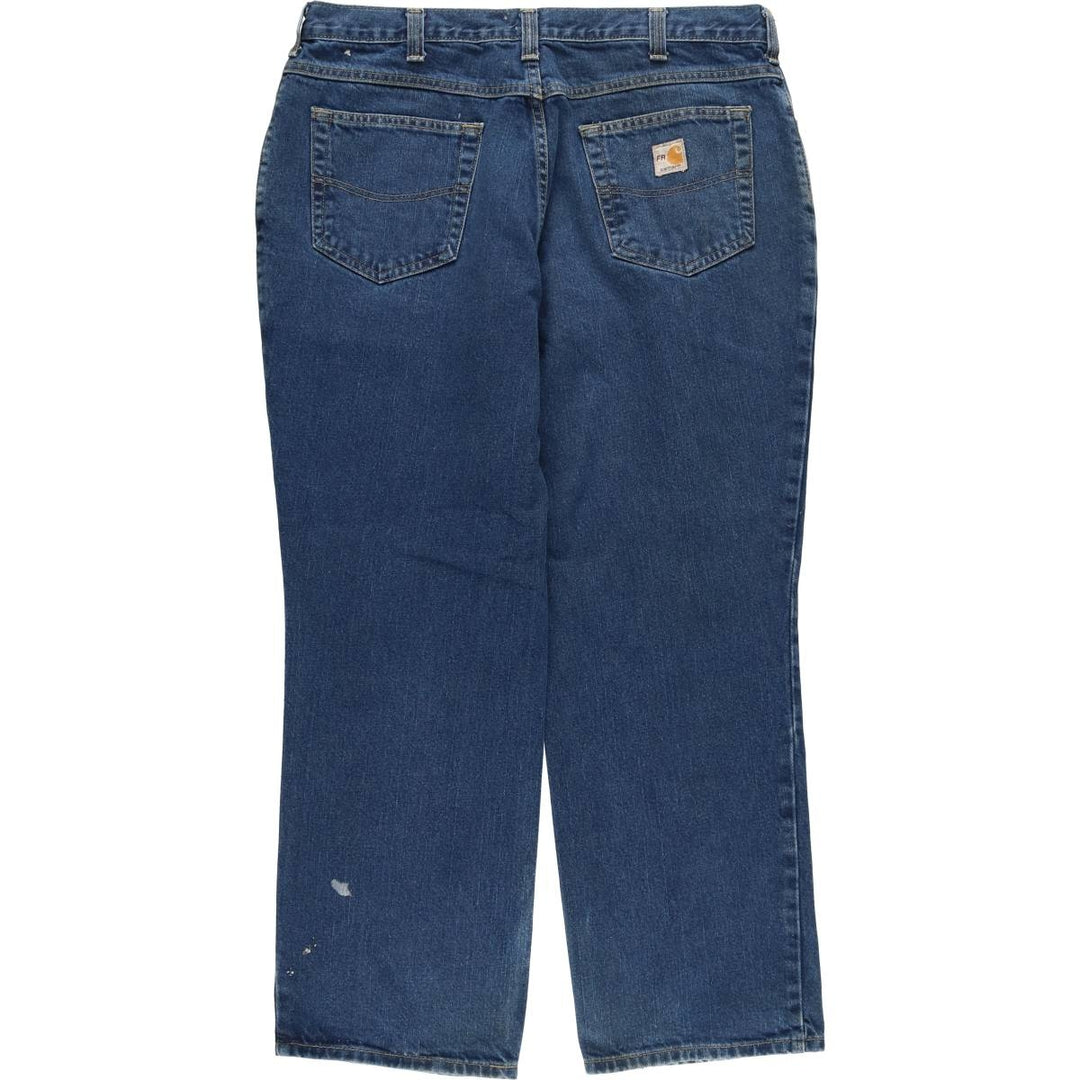 Carhartt FR Series Painted Tapered Denim Pants Men's W36 cotton blue type Vintage Second Hand