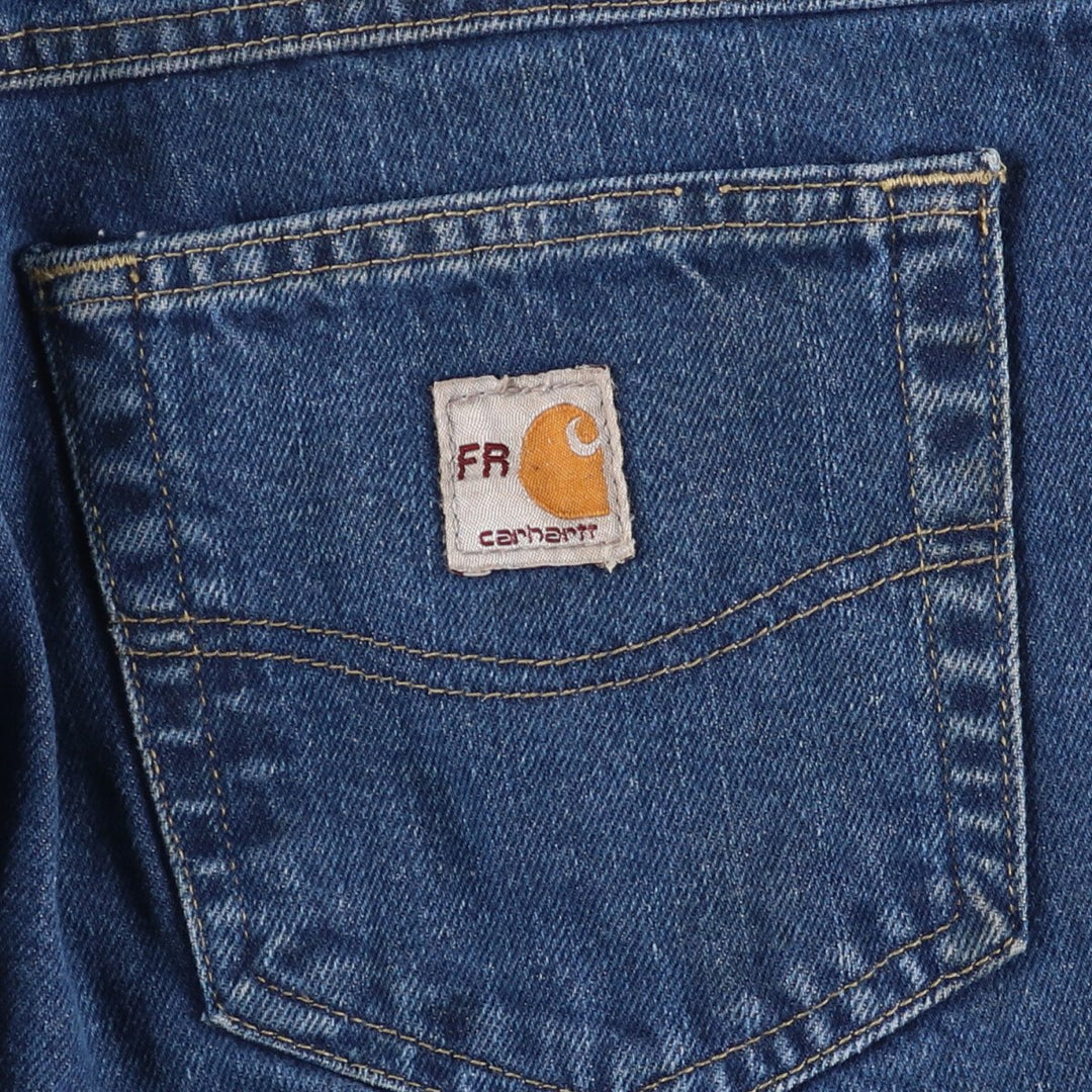 Carhartt FR Series Painted Tapered Denim Pants Men's W36 cotton blue type Vintage Second Hand
