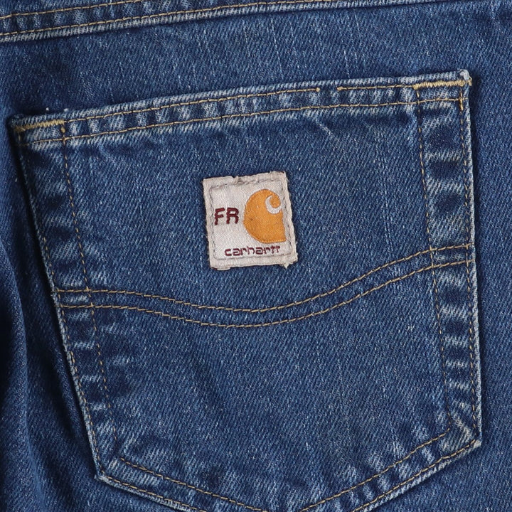 Carhartt FR Series Painted Tapered Denim Pants Men's W36 cotton blue type Vintage Second Hand