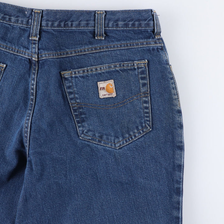 Carhartt FR Series Painted Tapered Denim Pants Men's W36 cotton blue type Vintage Second Hand
