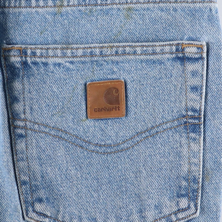 Carhartt Painted Tapered Denim Pants for Men, W35 cotton blue type Vintage Second Hand