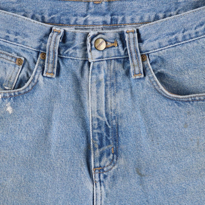 Carhartt Painted Tapered Denim Pants for Men, W35 cotton blue type Vintage Second Hand
