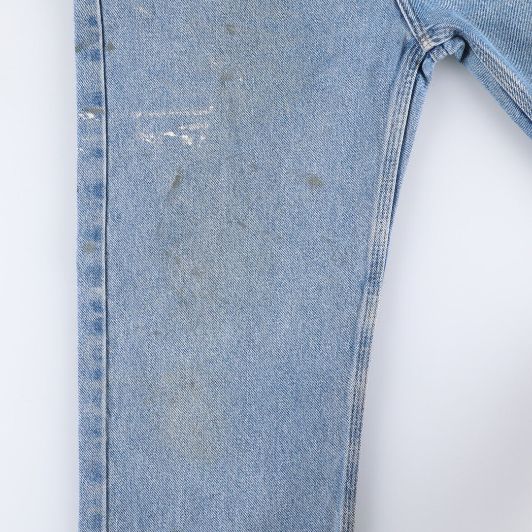 Carhartt Painted Tapered Denim Pants for Men, W35 cotton blue type Vintage Second Hand