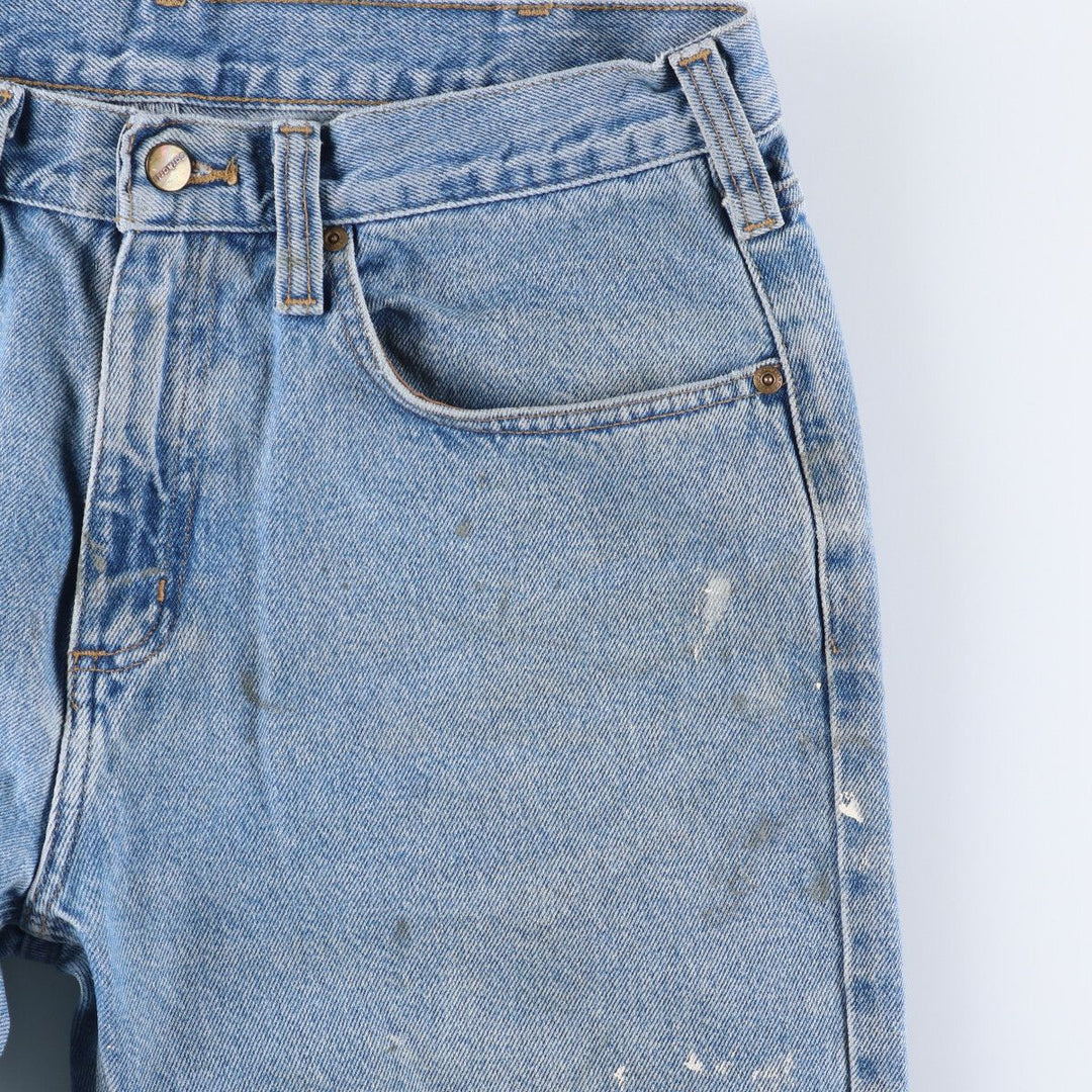 Carhartt Painted Tapered Denim Pants for Men, W35 cotton blue type Vintage Second Hand