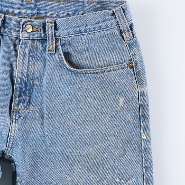 Carhartt Painted Tapered Denim Pants for Men, W35 cotton blue type Vintage Second Hand