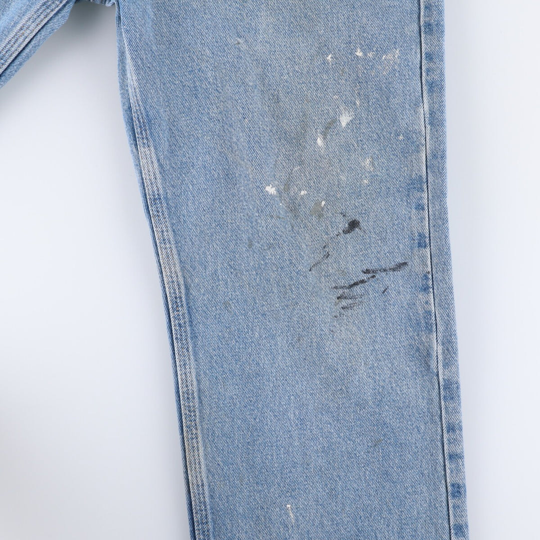 Carhartt Painted Tapered Denim Pants for Men, W35 cotton blue type Vintage Second Hand