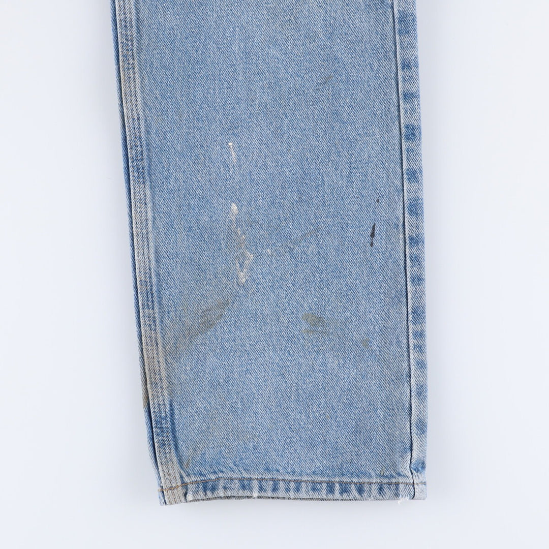 Carhartt Painted Tapered Denim Pants for Men, W35 cotton blue type Vintage Second Hand