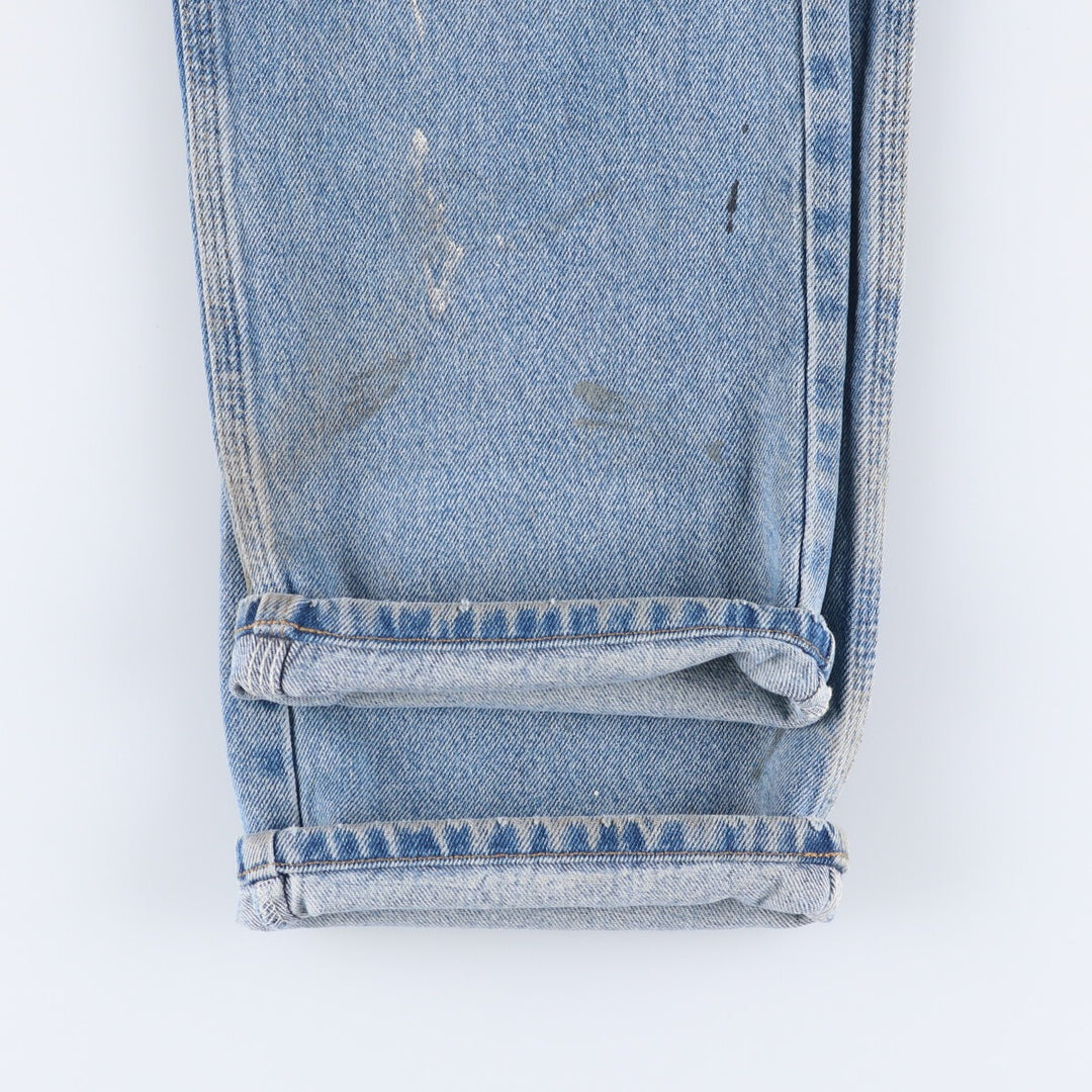 Carhartt Painted Tapered Denim Pants for Men, W35 cotton blue type Vintage Second Hand