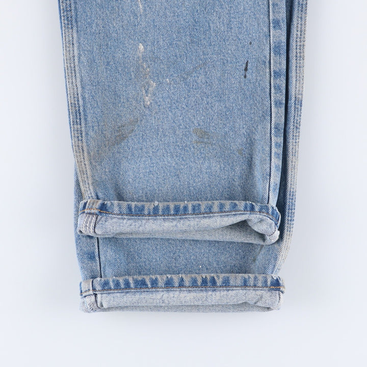 Carhartt Painted Tapered Denim Pants for Men, W35 cotton blue type Vintage Second Hand