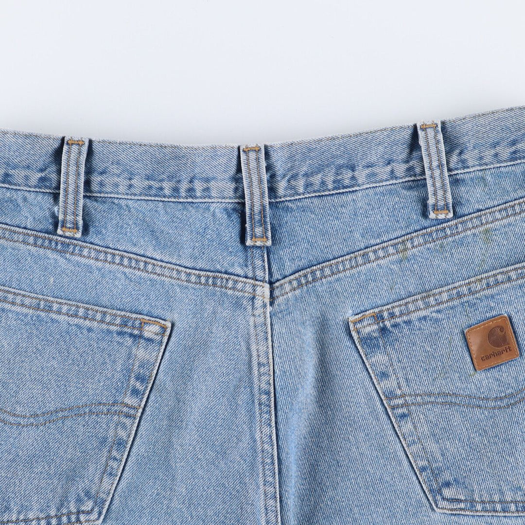 Carhartt Painted Tapered Denim Pants for Men, W35 cotton blue type Vintage Second Hand