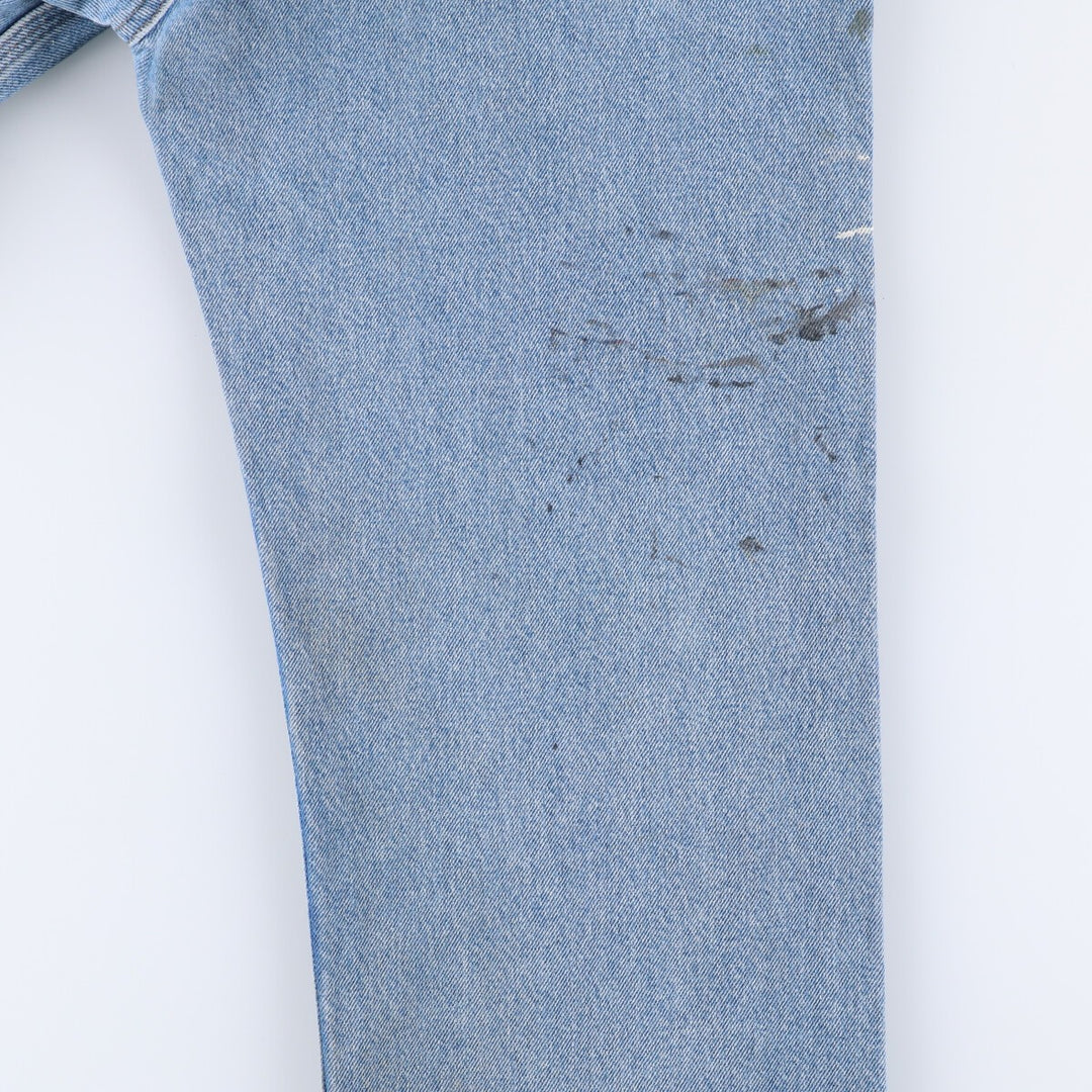 Carhartt Painted Tapered Denim Pants for Men, W35 cotton blue type Vintage Second Hand