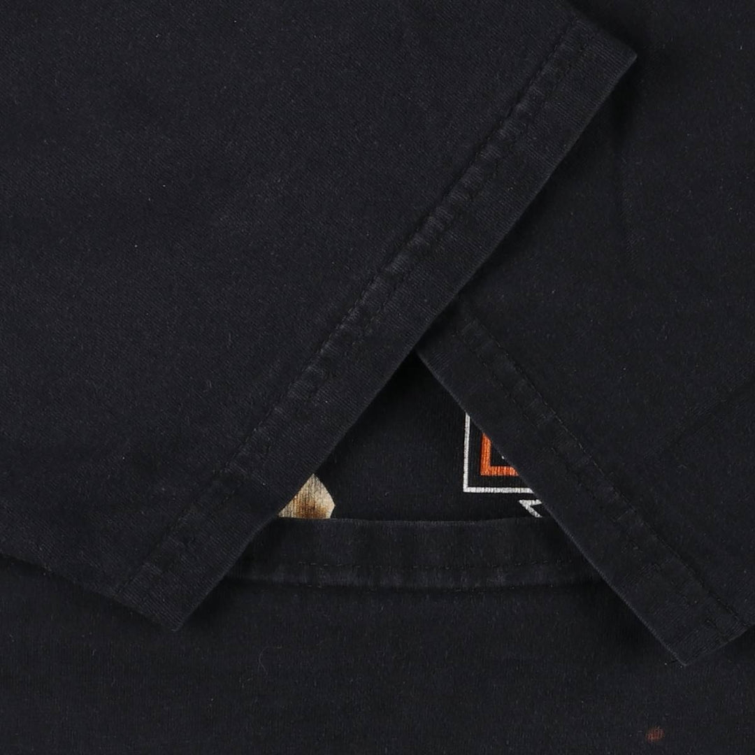 00'S Harley-Davidson Motorcycle Bike T-shirt Made in USA Men's XL cotton black type Vintage Second Hand