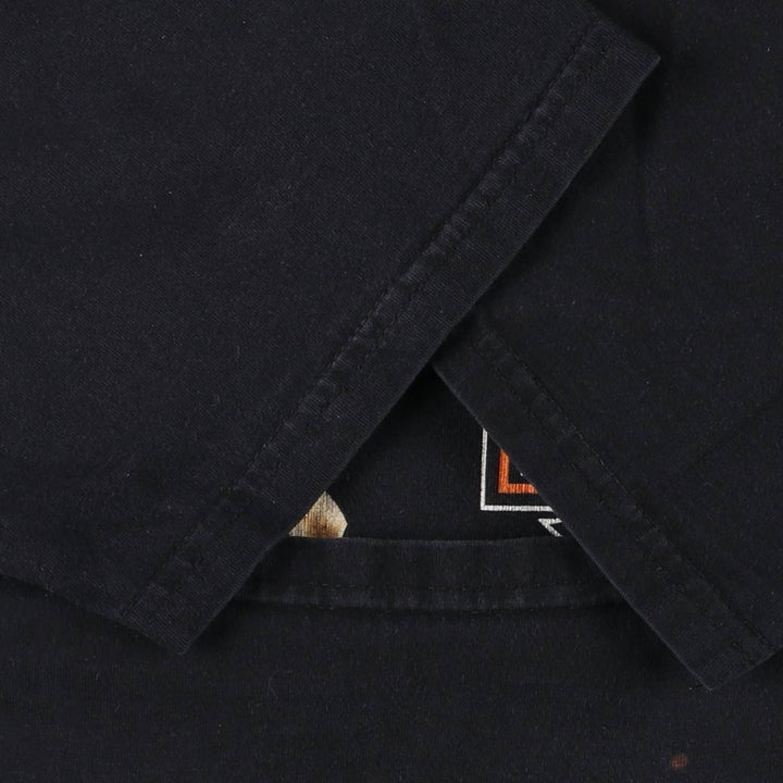 00'S Harley-Davidson Motorcycle Bike T-shirt Made in USA Men's XL cotton black type Vintage Second Hand