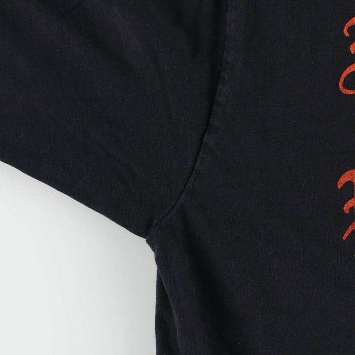 00'S Harley-Davidson Motorcycle Bike T-shirt Made in USA Men's XL cotton black type Vintage Second Hand