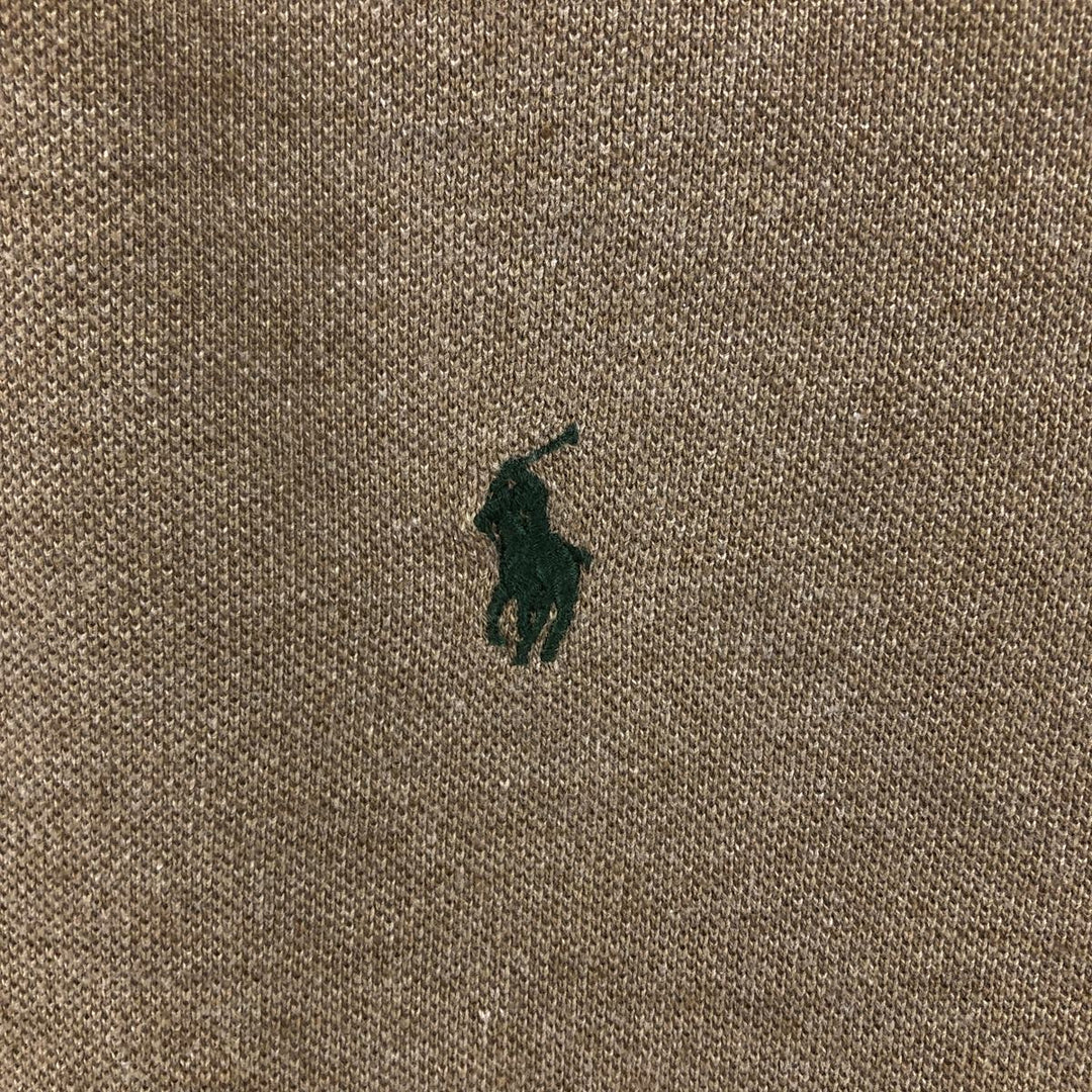 Ralph Lauren POLO by Ralph Lauren long sleeve polo shirt, men's size M cotton brown type Vintage Second Hand