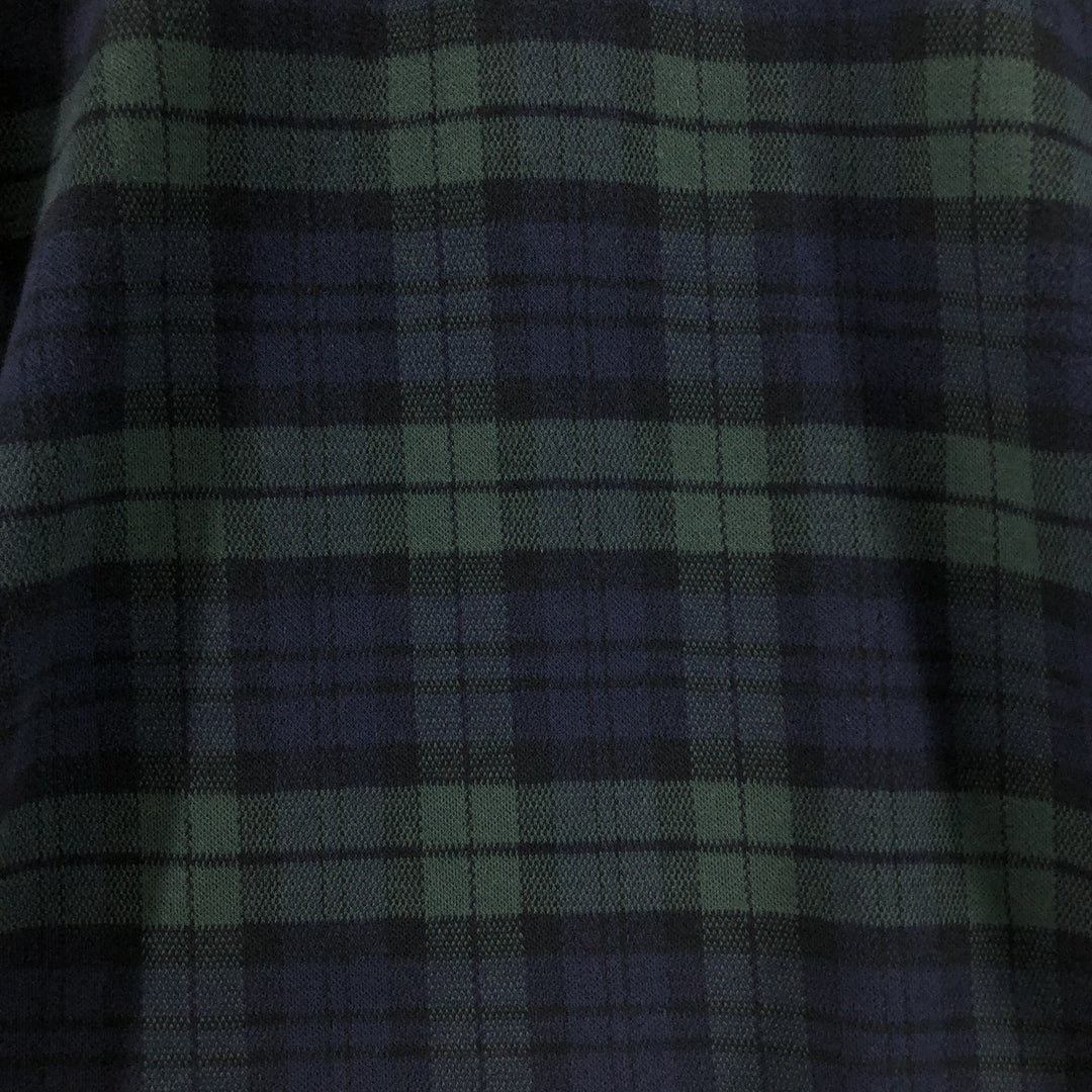 Ralph Lauren POLO by Ralph Lauren Long Sleeve Check Polo Shirt Men's S cotton Green type dark green Vintage Second Hand