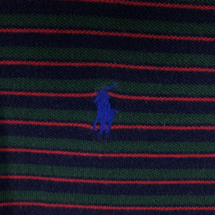 Ralph Lauren POLO by Ralph Lauren Long Sleeve Striped Polo Shirt Men's XL cotton green type Vintage Second Hand