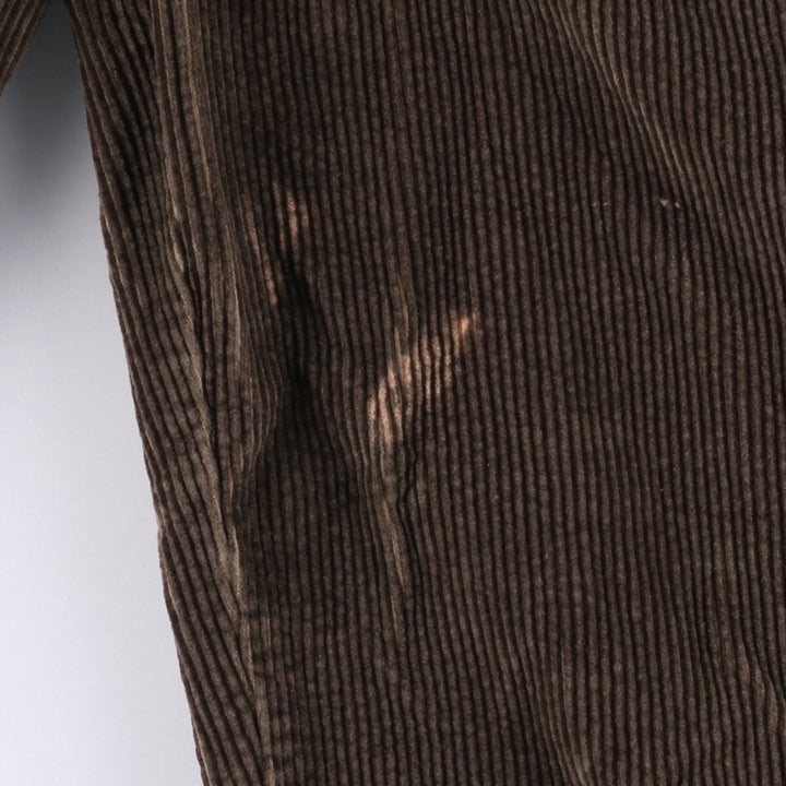 St. John's Bay Two-pleat Corduroy Pants for Men, W32 equivalent cotton brown type Vintage Second Hand