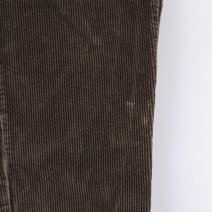 St. John's Bay Two-pleat Corduroy Pants for Men, W32 equivalent cotton brown type Vintage Second Hand