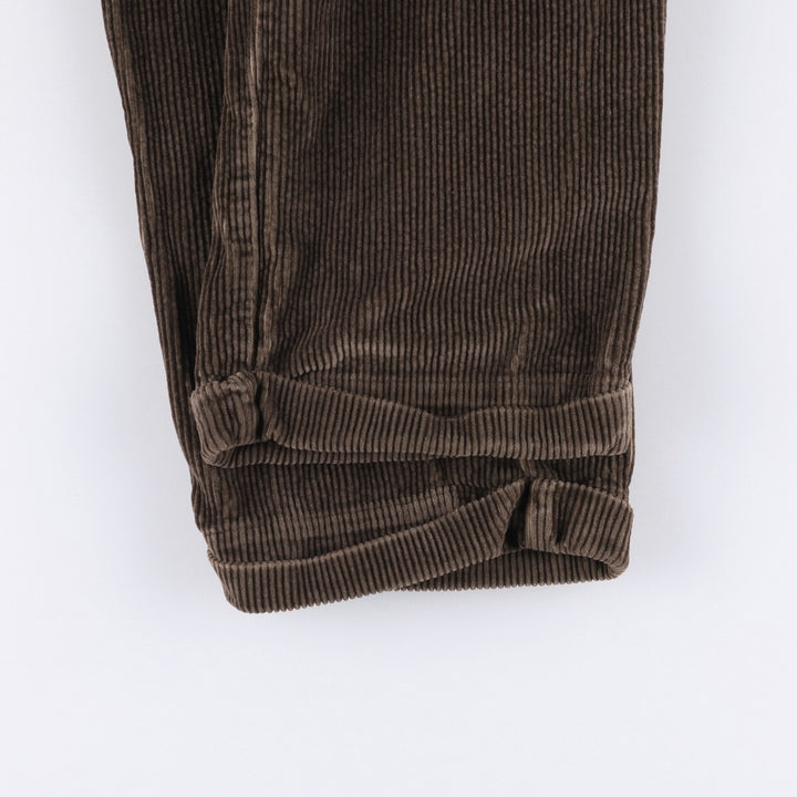 St. John's Bay Two-pleat Corduroy Pants for Men, W32 equivalent cotton brown type Vintage Second Hand