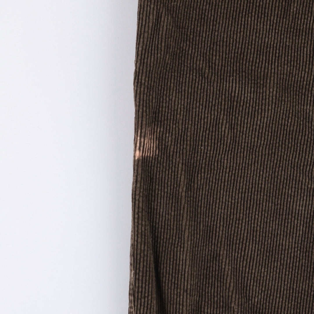 St. John's Bay Two-pleat Corduroy Pants for Men, W32 equivalent cotton brown type Vintage Second Hand