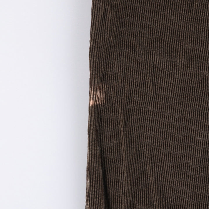 St. John's Bay Two-pleat Corduroy Pants for Men, W32 equivalent cotton brown type Vintage Second Hand