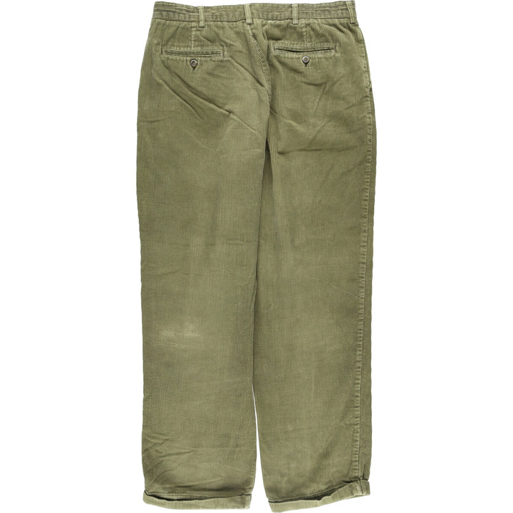 Haggar 2-pleat corduroy pants for men, size W35 cotton Khaki type Vintage Second Hand