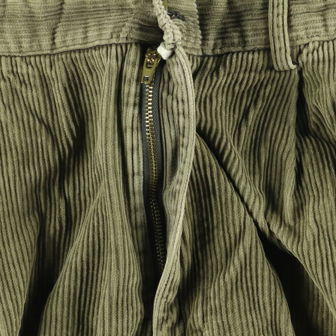 Haggar 2-pleat corduroy pants for men, size W35 cotton Khaki type Vintage Second Hand