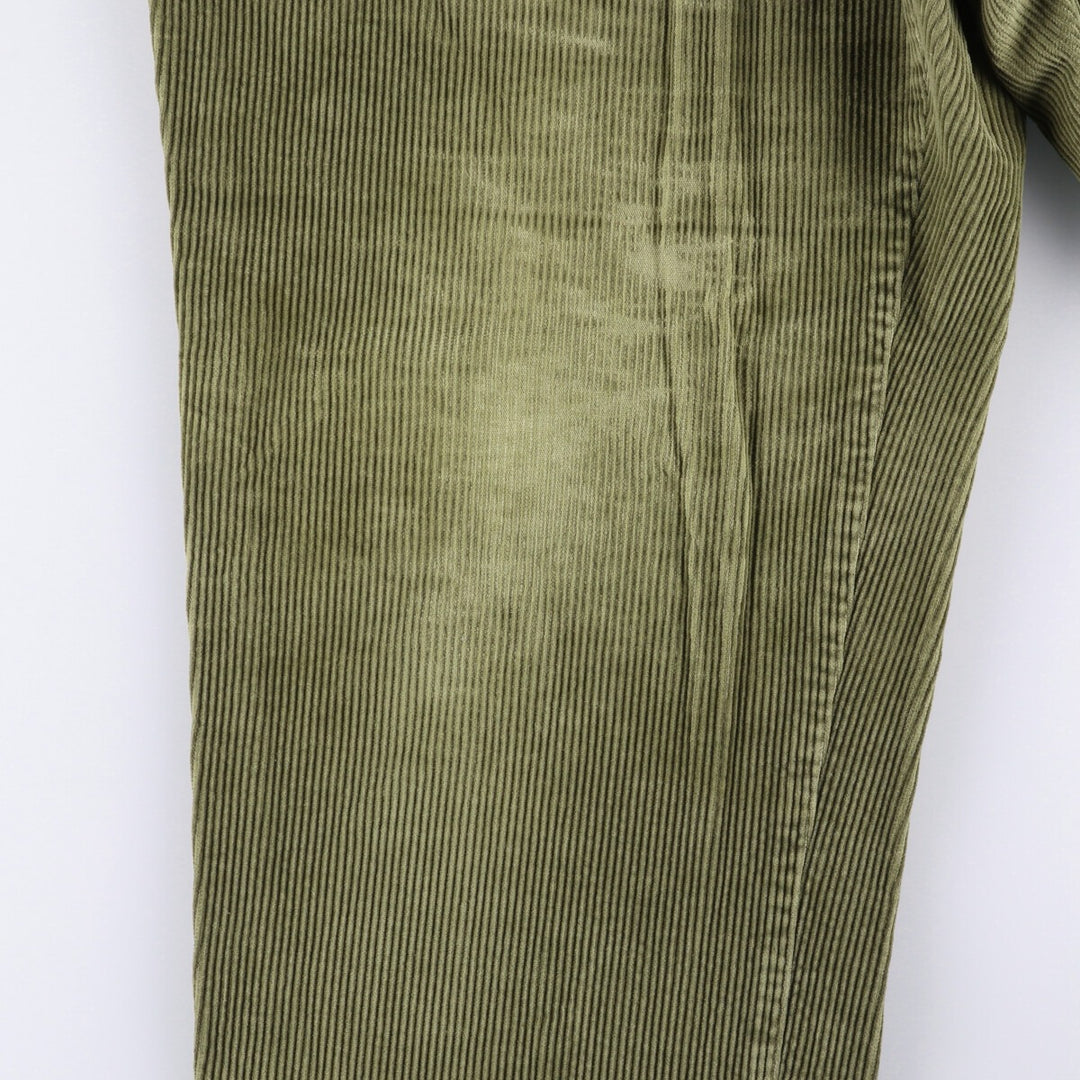 Haggar 2-pleat corduroy pants for men, size W35 cotton Khaki type Vintage Second Hand