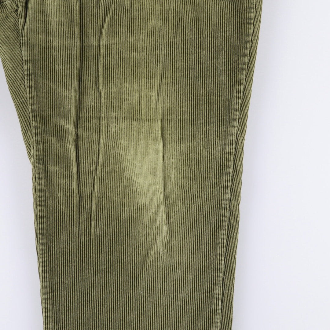 Haggar 2-pleat corduroy pants for men, size W35 cotton Khaki type Vintage Second Hand