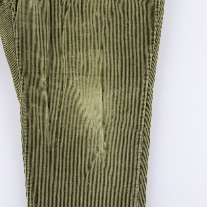 Haggar 2-pleat corduroy pants for men, size W35 cotton Khaki type Vintage Second Hand