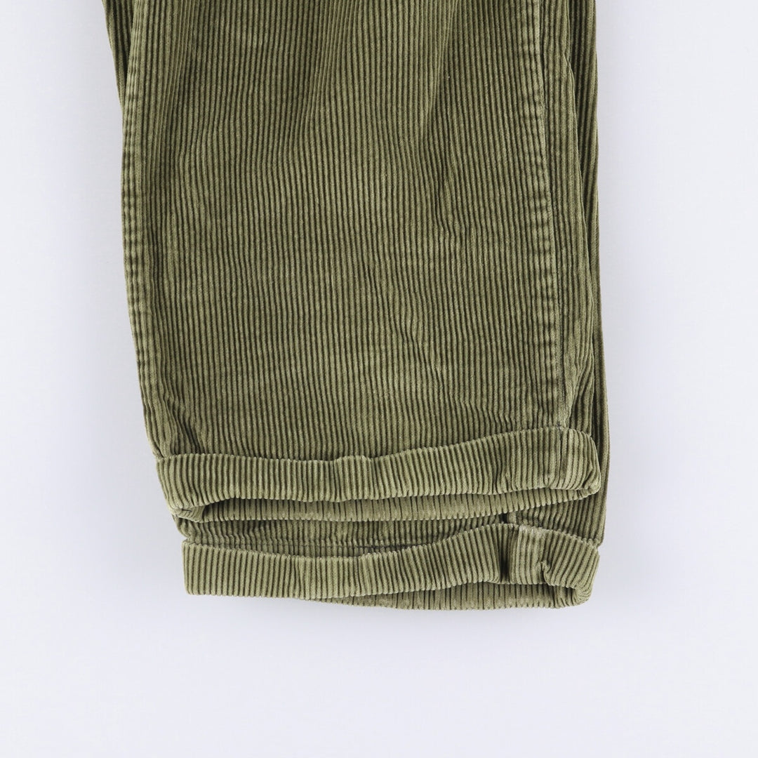 Haggar 2-pleat corduroy pants for men, size W35 cotton Khaki type Vintage Second Hand