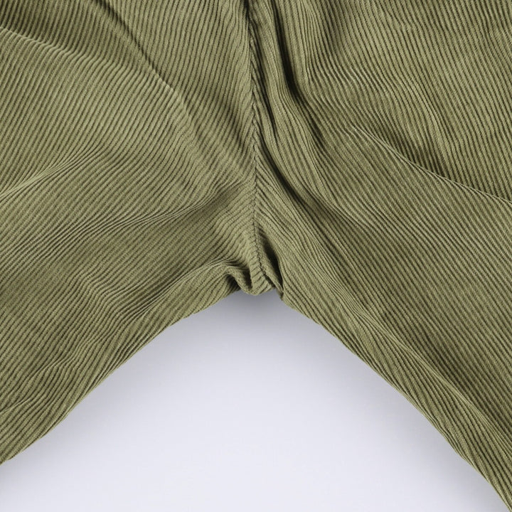 Haggar 2-pleat corduroy pants for men, size W35 cotton Khaki type Vintage Second Hand