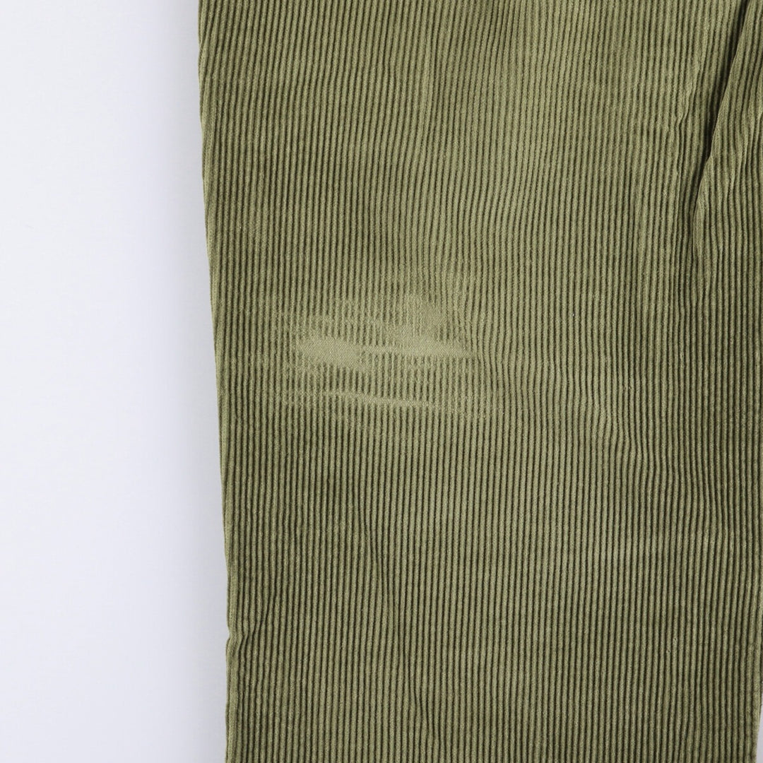 Haggar 2-pleat corduroy pants for men, size W35 cotton Khaki type Vintage Second Hand