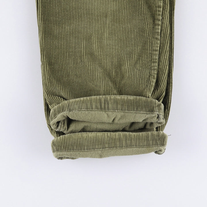 Haggar 2-pleat corduroy pants for men, size W35 cotton Khaki type Vintage Second Hand