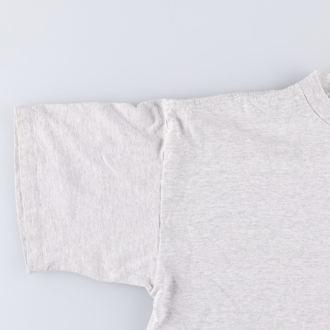 90'S HLMILLER Fish Pattern Back Print Animal T-Shirt Made in USA Men's XL Vintage cotton gray type Vintage Second Hand