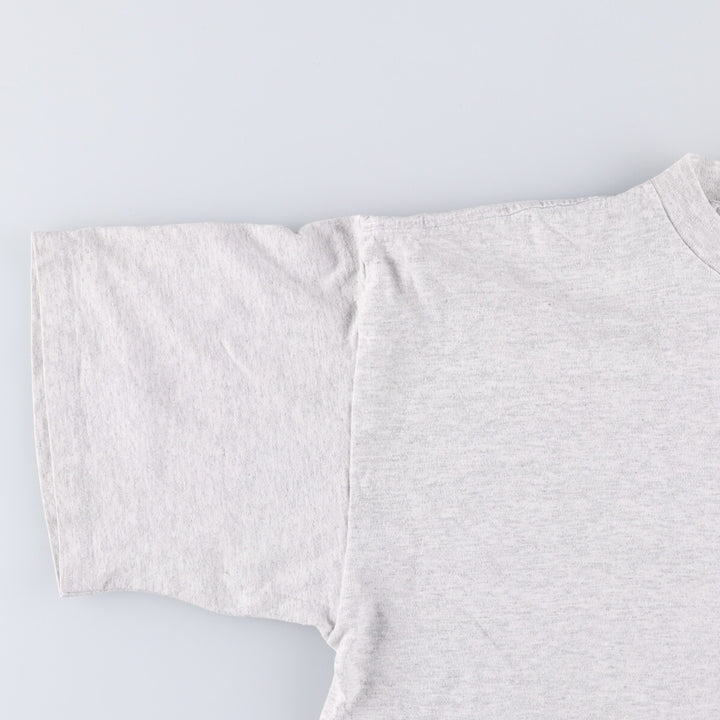 90'S HLMILLER Fish Pattern Back Print Animal T-Shirt Made in USA Men's XL Vintage cotton gray type Vintage Second Hand