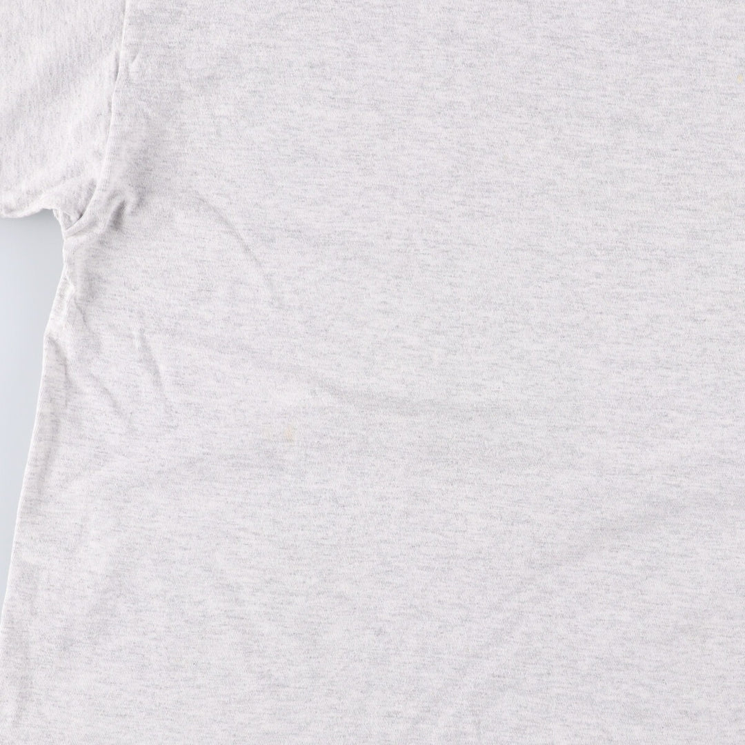 90'S HLMILLER Fish Pattern Back Print Animal T-Shirt Made in USA Men's XL Vintage cotton gray type Vintage Second Hand