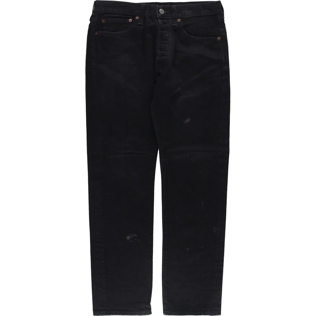 Levi's Levi's 501 Black Denim Straight Denim Pants Men's W32 equivalent cotton black type Vintage Second Hand