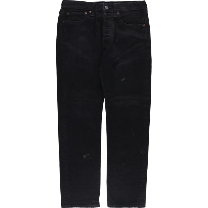 Levi's Levi's 501 Black Denim Straight Denim Pants Men's W32 equivalent cotton black type Vintage Second Hand