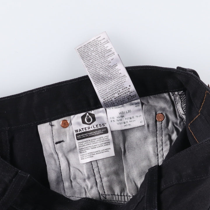 Levi's Levi's 501 Black Denim Straight Denim Pants Men's W32 equivalent cotton black type Vintage Second Hand