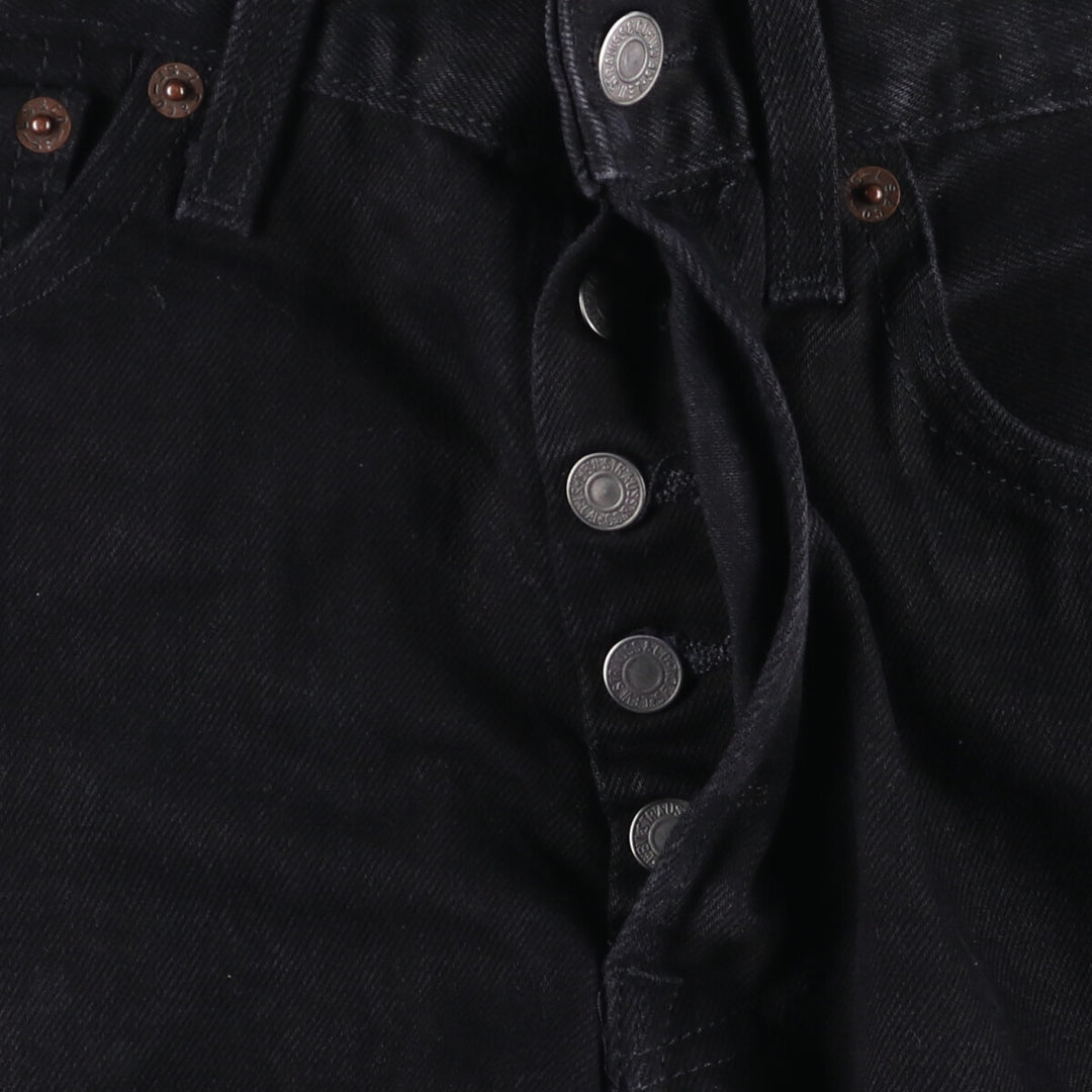 Levi's Levi's 501 Black Denim Straight Denim Pants Men's W32 equivalent cotton black type Vintage Second Hand