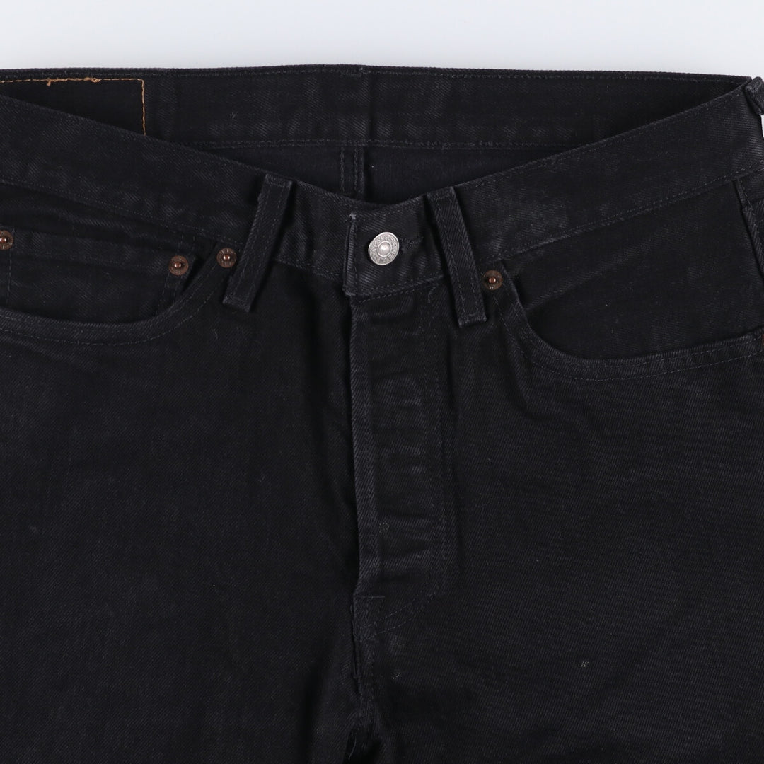 Levi's Levi's 501 Black Denim Straight Denim Pants Men's W32 equivalent cotton black type Vintage Second Hand