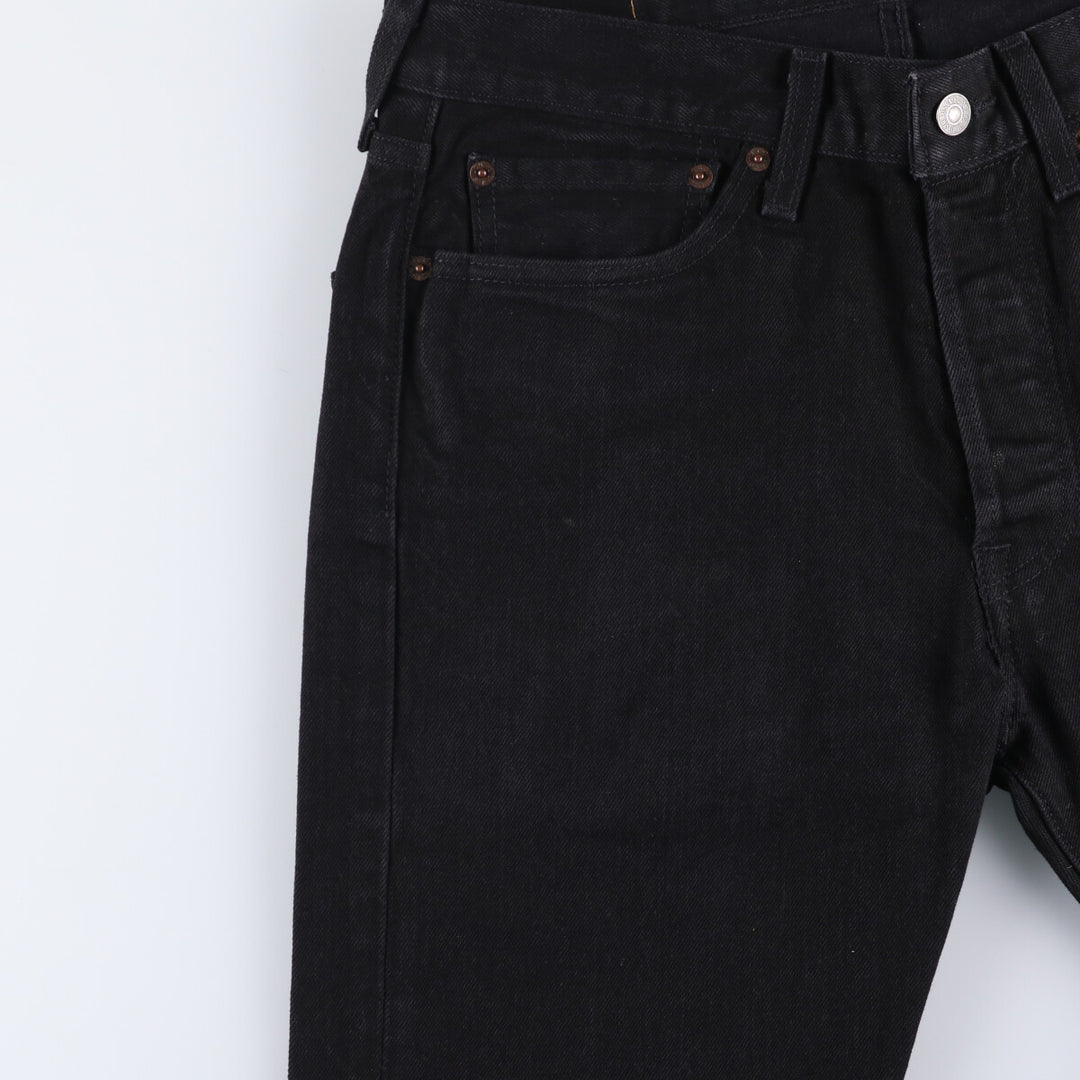 Levi's Levi's 501 Black Denim Straight Denim Pants Men's W32 equivalent cotton black type Vintage Second Hand