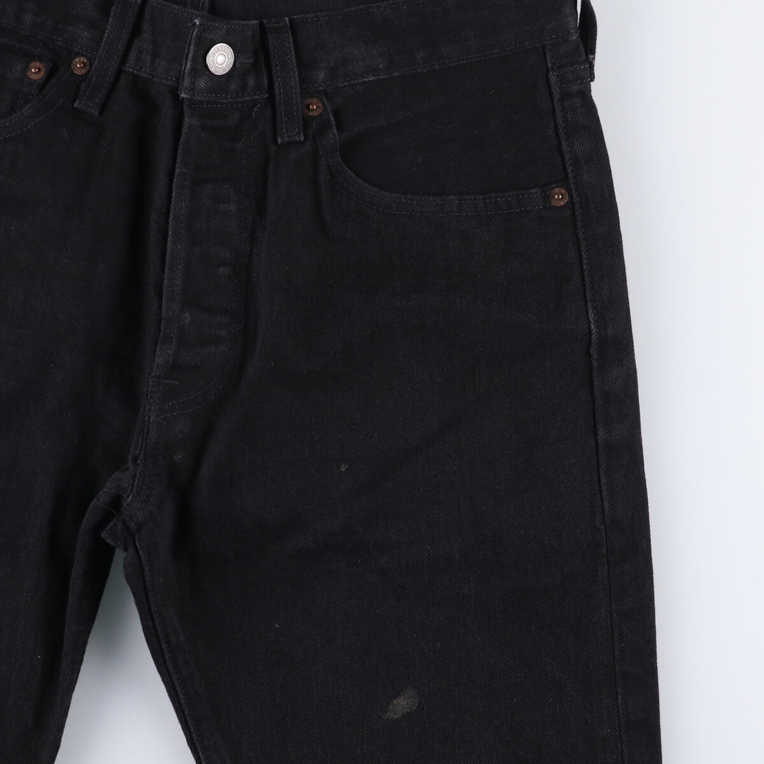 Levi's Levi's 501 Black Denim Straight Denim Pants Men's W32 equivalent cotton black type Vintage Second Hand