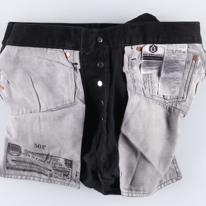 Levi's Levi's 501 Black Denim Straight Denim Pants Men's W32 equivalent cotton black type Vintage Second Hand